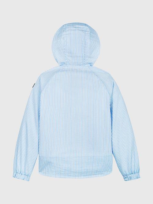 Tommy Hilfiger Ithaca Stripe Windbreaker Jassen Meisjes Blauw | TH248YOH