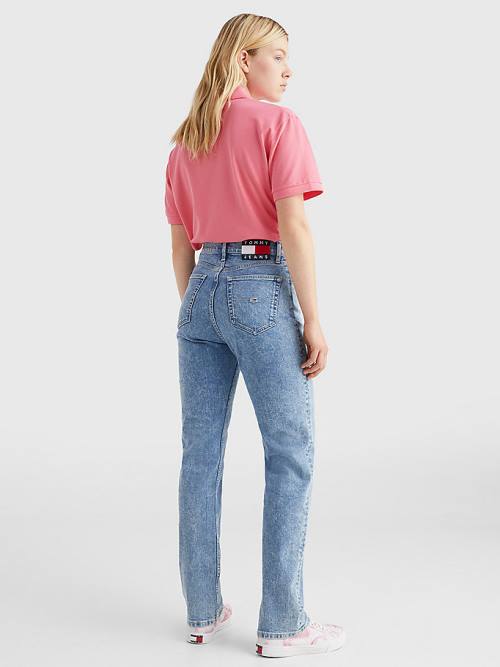 Tommy Hilfiger Julie Ultra High Rise Straight Jeans Dames Denim | TH427NYJ