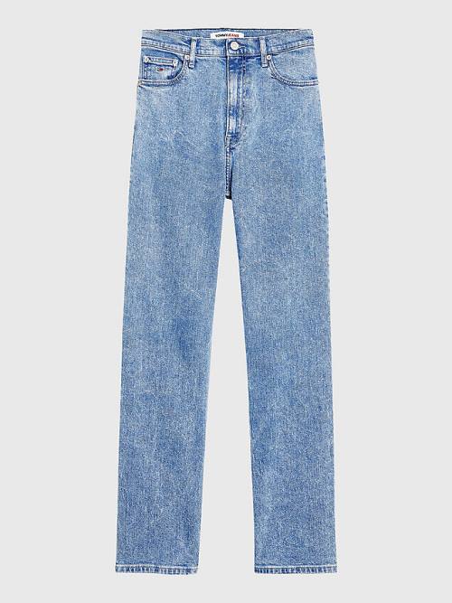 Tommy Hilfiger Julie Ultra High Rise Straight Jeans Dames Denim | TH427NYJ