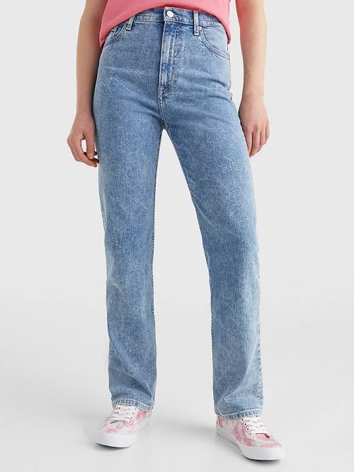 Tommy Hilfiger Julie Ultra High Rise Straight Jeans Dames Denim | TH427NYJ