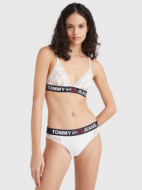 Tommy Hilfiger Kanten Briefs Ondergoed Dames Wit | TH134SLY