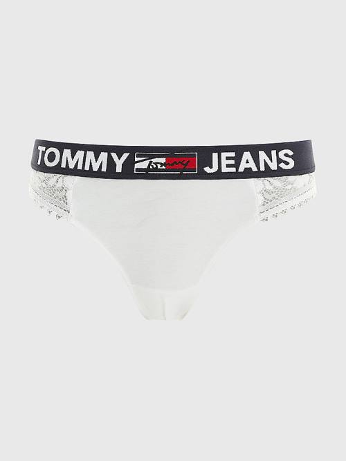 Tommy Hilfiger Kanten Briefs Ondergoed Dames Wit | TH134SLY