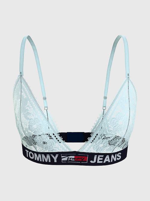 Tommy Hilfiger Kanten Unlined Triangle Bra Ondergoed Dames Blauw | TH156CDH