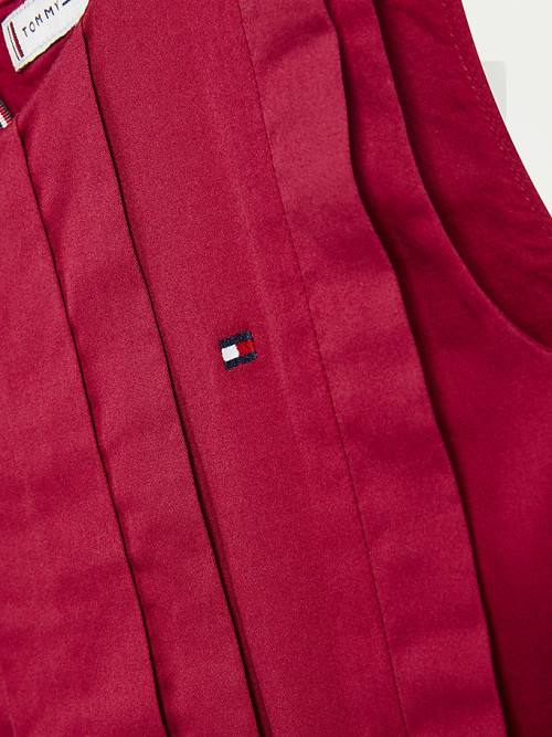 Tommy Hilfiger Katoenen Fit & Flare Mouwloos Jurken Meisjes Rood | TH641QJZ