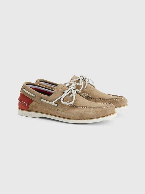 Tommy Hilfiger Klassieke Suede Boot Vrijetijdsschoenen Heren Bruin | TH094MLE