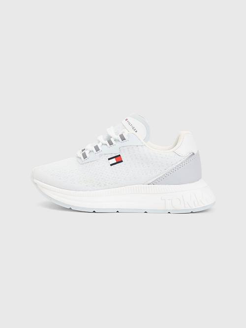 Tommy Hilfiger Knit Low-Top Flag Sneakers Meisjes Blauw | TH012IZA