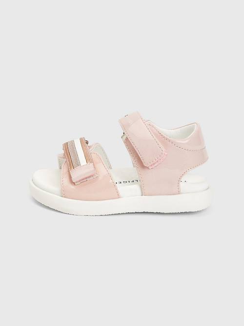 Tommy Hilfiger Lak Glitter Flag Sandalen Meisjes Roze | TH463AZP