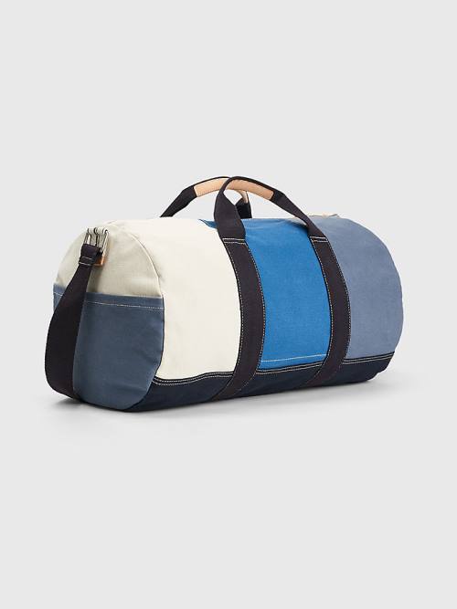 Tommy Hilfiger Large Canvas Duffle Tassen Heren Blauw | TH742FDG