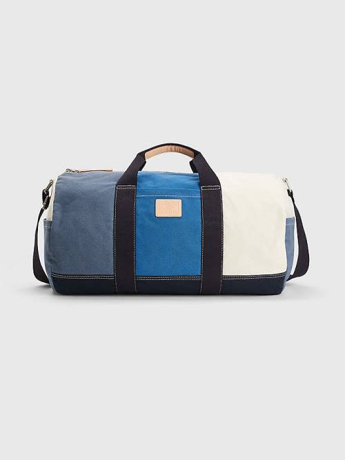 Tommy Hilfiger Large Canvas Duffle Tassen Heren Blauw | TH742FDG