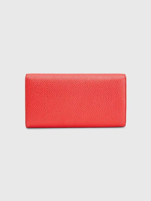 Tommy Hilfiger Large Flap Portefeuille Dames Rood | TH816QYN