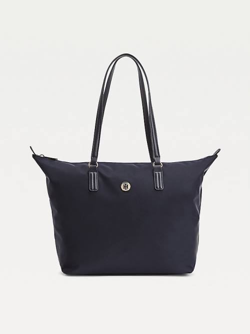 Tommy Hilfiger Large Recycled Tote Tassen Dames Blauw | TH487KYC