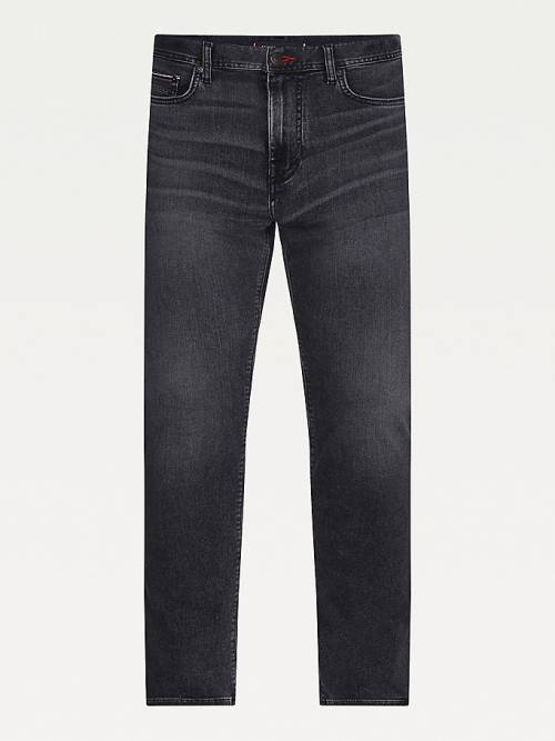 Tommy Hilfiger Layton Extra Slim Faded Black Jeans Heren Denim | TH076RHD