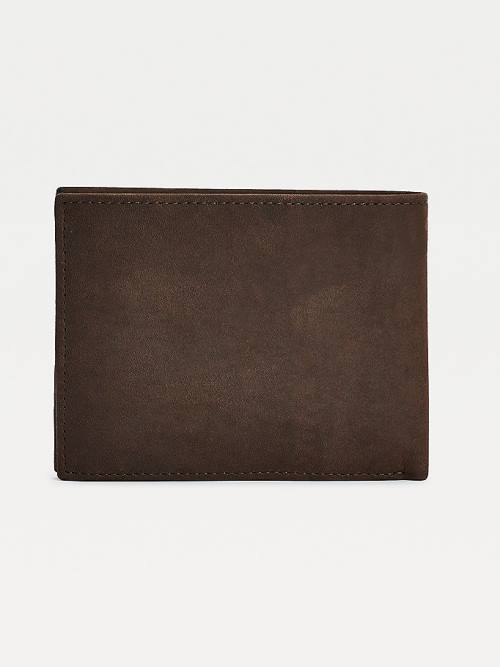 Tommy Hilfiger Leren Credit Card Portefeuille Heren Bruin | TH308JUA