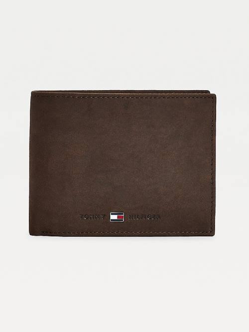 Tommy Hilfiger Leren Credit Card Portefeuille Heren Bruin | TH308JUA