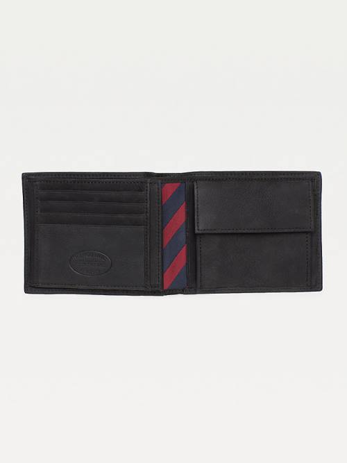 Tommy Hilfiger Leren Credit Card Portefeuille Heren Zwart | TH386KVG