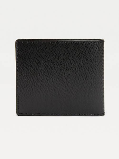 Tommy Hilfiger Leren Credit Card Portefeuille Heren Zwart | TH392OHR