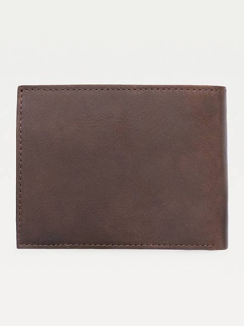 Tommy Hilfiger Leren Flap Portefeuille Heren Bruin | TH084DVQ