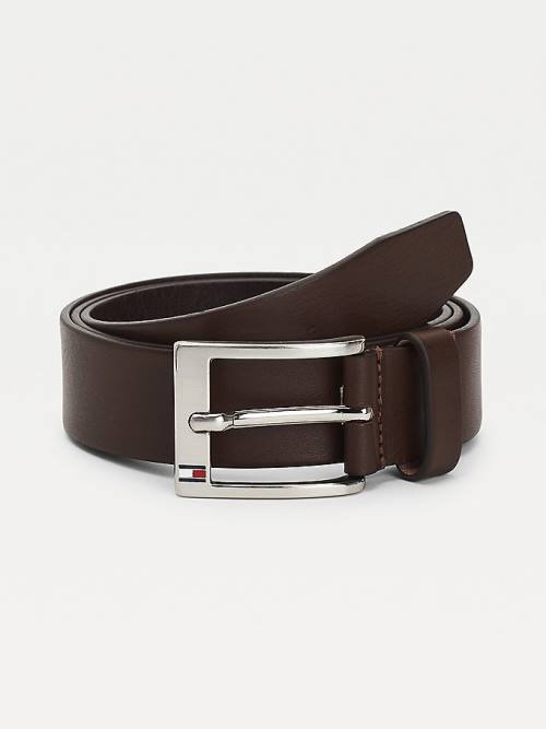 Tommy Hilfiger Leren Riemen Heren Bruin | TH823YBR