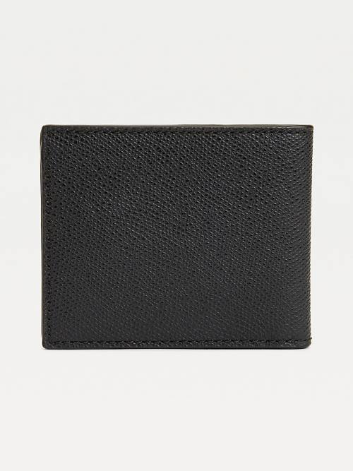 Tommy Hilfiger Leren Small Credit Card Portefeuille Heren Zwart | TH514ECZ