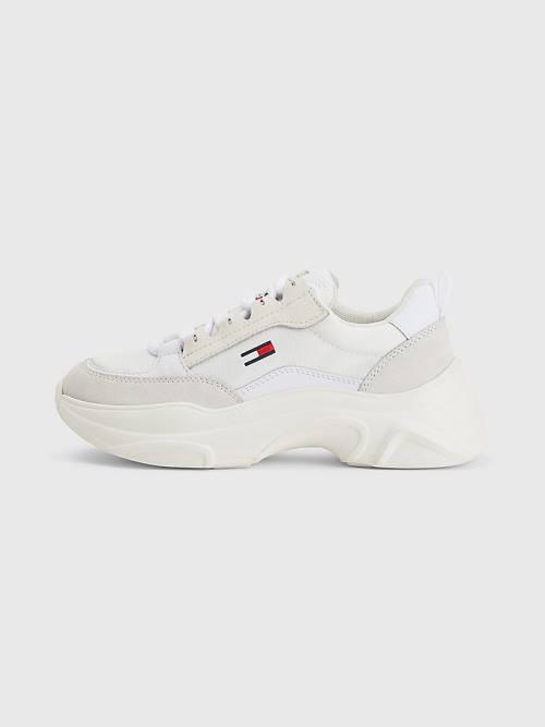 Tommy Hilfiger Lichtgewicht Chunky Sneakers Dames Wit | TH419LRY