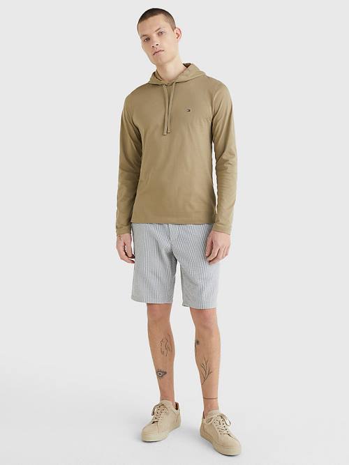 Tommy Hilfiger Lichtgewicht Hoodie Heren Bruin | TH134RCO