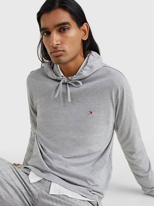 Tommy Hilfiger Lichtgewicht Hoodie Heren Grijs | TH964JCK