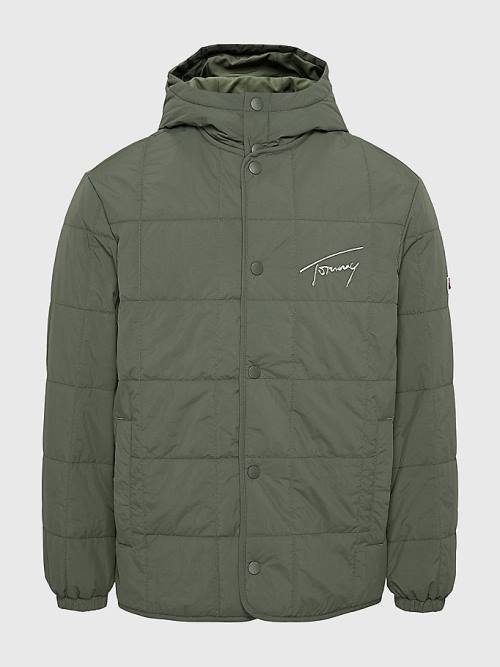 Tommy Hilfiger Lichtgewicht Quilted Jassen Heren Groen | TH709XBG