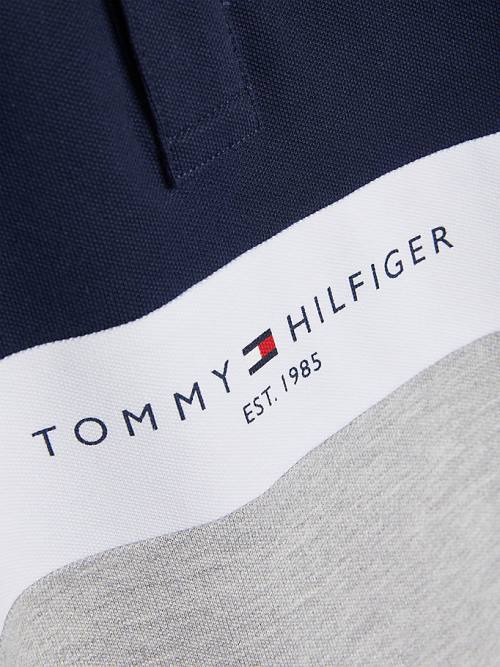 Tommy Hilfiger Logo Colour-Blocked Polo T-shirts Jongens Grijs | TH306LCS