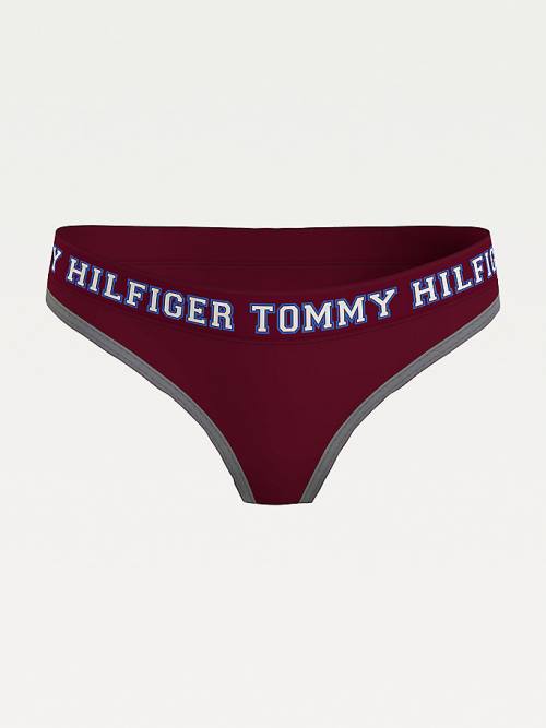 Tommy Hilfiger Logo Contrast Trim Briefs Ondergoed Dames Paars | TH410HTX