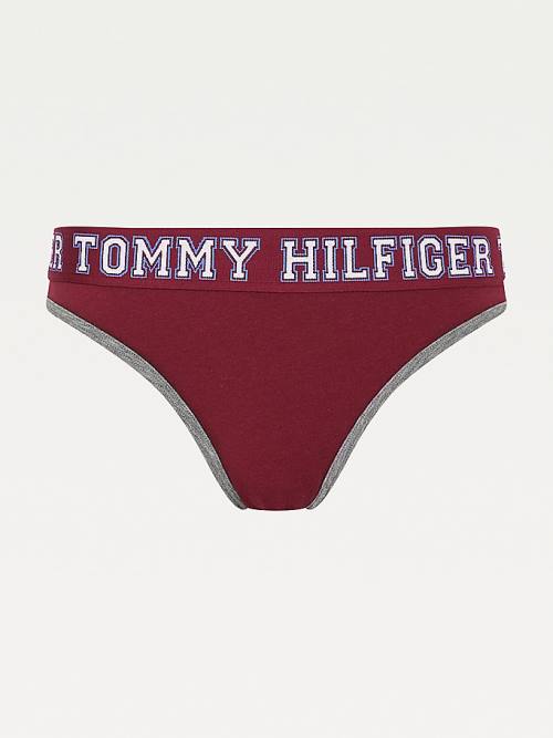 Tommy Hilfiger Logo Contrast Trim Briefs Ondergoed Dames Paars | TH410HTX