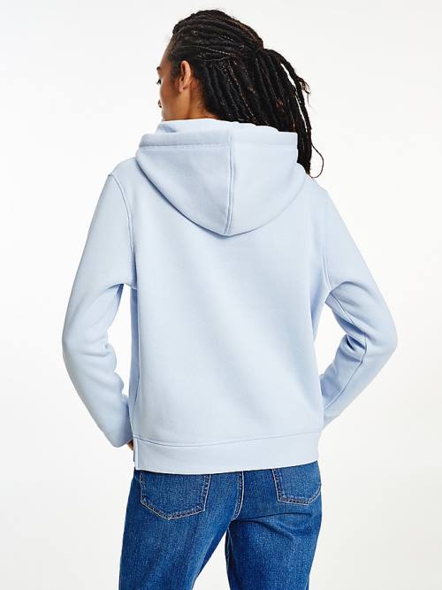 Tommy Hilfiger Logo Drawstring Regular Fit Hoodie Dames Blauw | TH170JDK