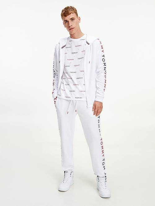 Tommy Hilfiger Logo Embroidery Pyjamas Heren Wit | TH067JGS