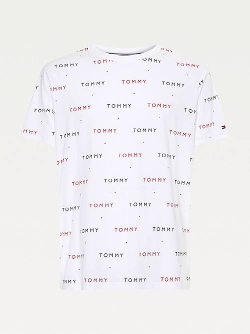 Tommy Hilfiger Logo Embroidery Pyjamas Heren Wit | TH067JGS