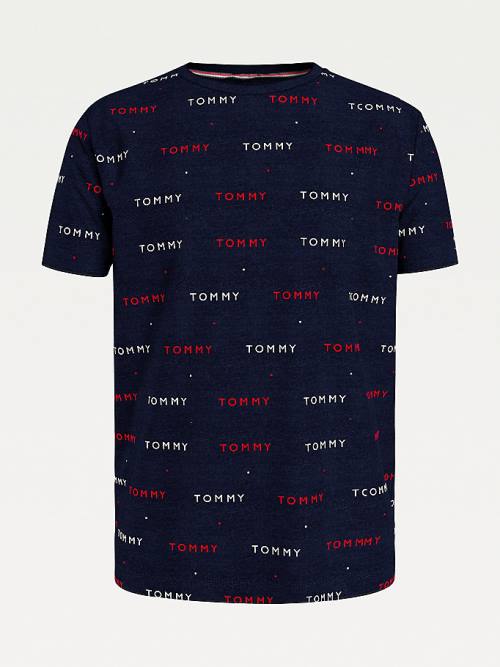 Tommy Hilfiger Logo Embroidery Pyjamas Heren Blauw | TH920SJG