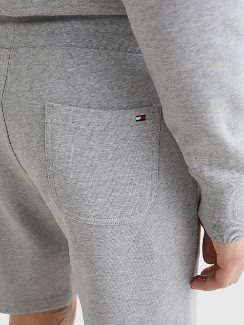 Tommy Hilfiger Logo Sweat Korte Broek Heren Grijs | TH430NRT