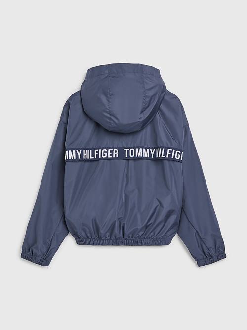 Tommy Hilfiger Logo Tape Chicago Windbreaker Jassen Meisjes Blauw | TH613XOR