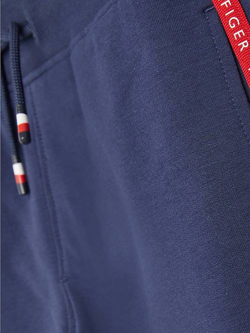 Tommy Hilfiger Logo Tape Joggers Broek Jongens Blauw | TH279JYL