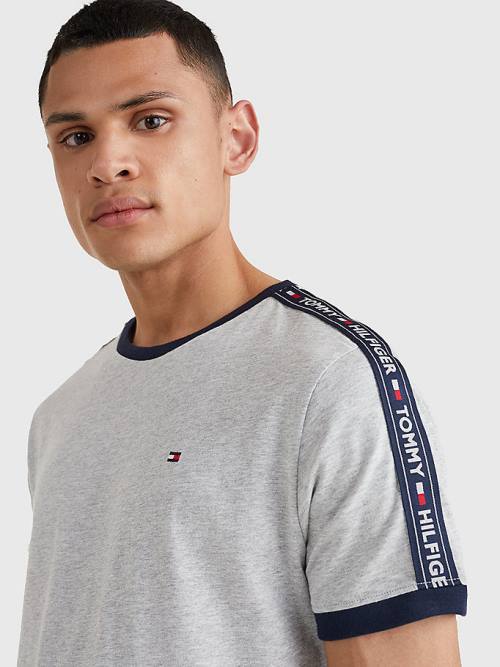 Tommy Hilfiger Logo Tape Pyjamas Heren Grijs | TH173RNX