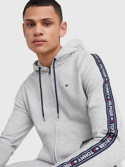 Tommy Hilfiger Logo Tape Pyjamas Heren Grijs | TH687MUQ