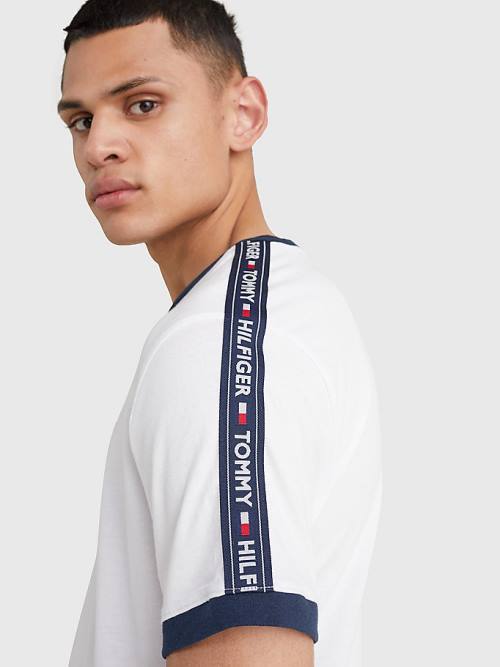 Tommy Hilfiger Logo Tape Pyjamas Heren Wit | TH465QPI