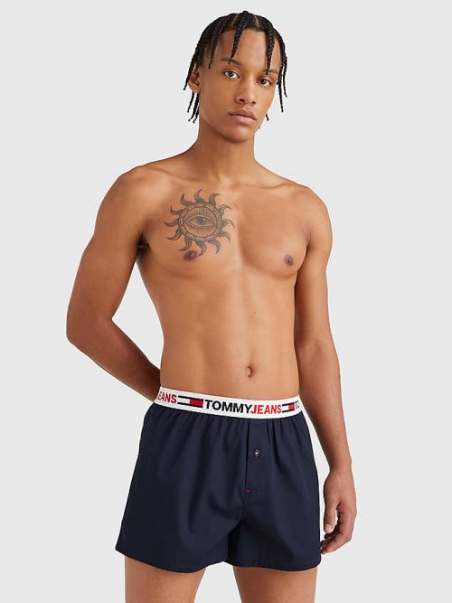 Tommy Hilfiger Logo Waistband Boxer Shorts Ondergoed Heren Blauw | TH051JMC