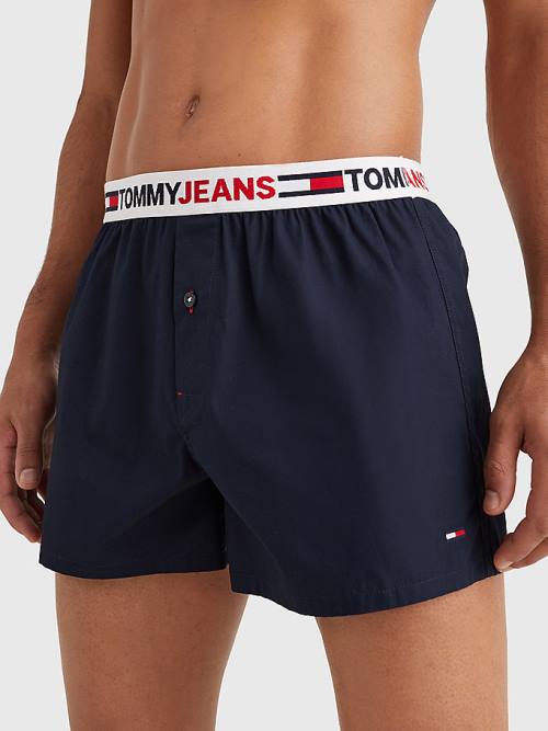 Tommy Hilfiger Logo Waistband Boxer Shorts Ondergoed Heren Blauw | TH051JMC