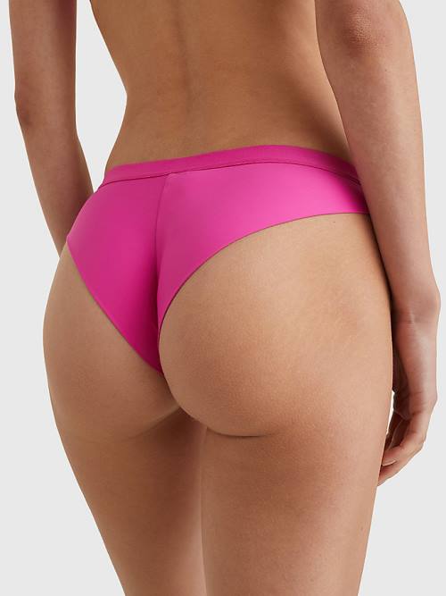 Tommy Hilfiger Logo Waistband Brazilian Bikini Bottoms Zwemkleding Dames Roze | TH827VLT