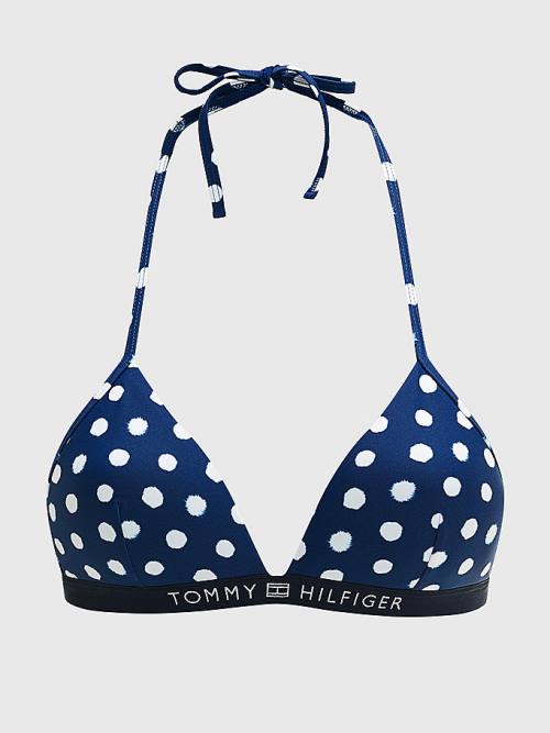 Tommy Hilfiger Logo Waistband Cheeky Fit Bikini Bottoms Zwemkleding Dames Blauw | TH134HMP