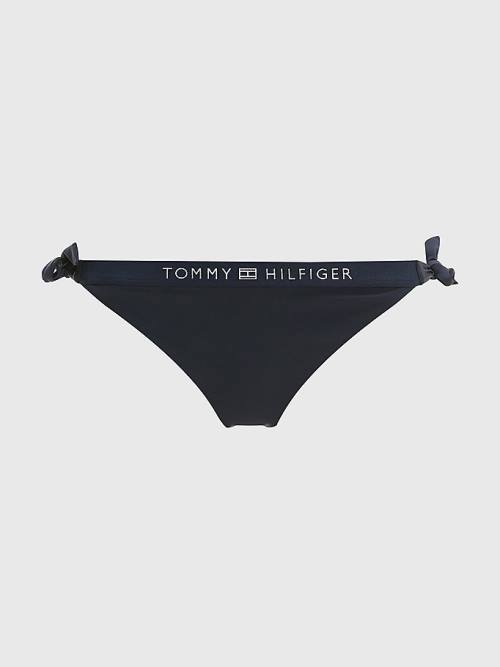 Tommy Hilfiger Logo Waistband Cheeky Fit Bikini Bottoms Zwemkleding Dames Blauw | TH620BCL