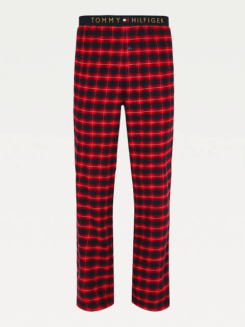 Tommy Hilfiger Logo Waistband Katoenen Bottoms Pyjamas Heren Rood | TH843FUA