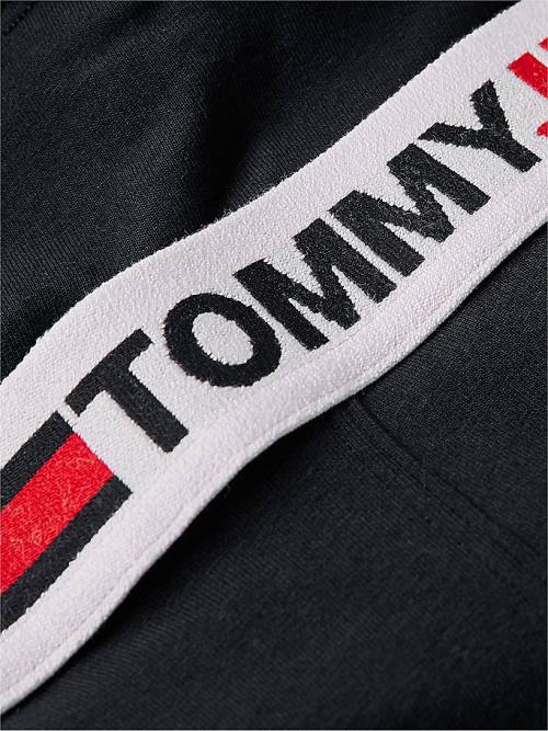 Tommy Hilfiger Logo Waistband String Ondergoed Dames Blauw | TH312QSW