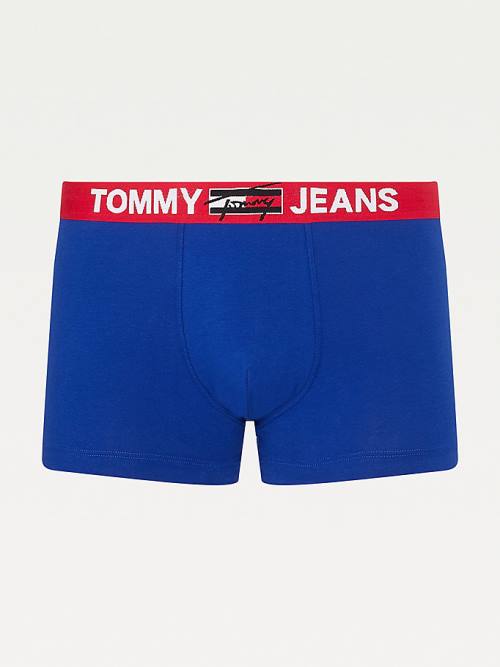 Tommy Hilfiger Logo Waistband Trunks Ondergoed Heren Blauw | TH785UPS