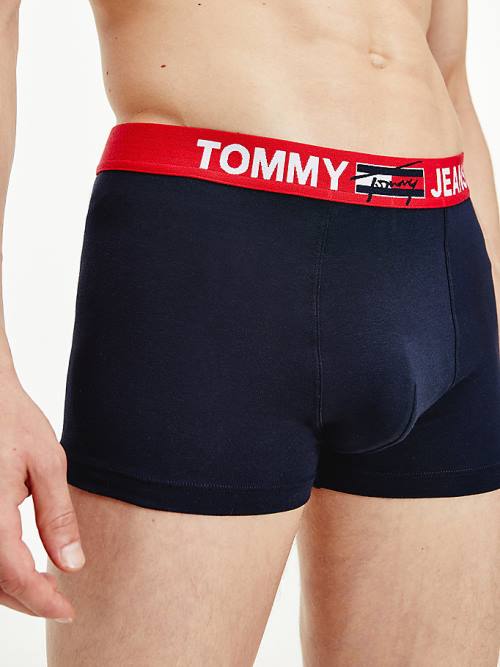 Tommy Hilfiger Logo Waistband Trunks Ondergoed Heren Blauw | TH892TZQ