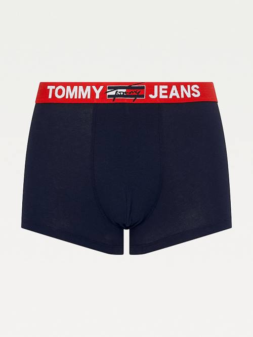 Tommy Hilfiger Logo Waistband Trunks Ondergoed Heren Blauw | TH892TZQ